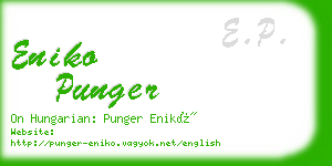 eniko punger business card